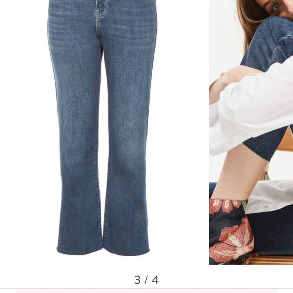 topshop Weekend Dree Crop Flare Jeans